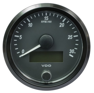 VDO SingleViuRev Counter Gauges 3000 RPM